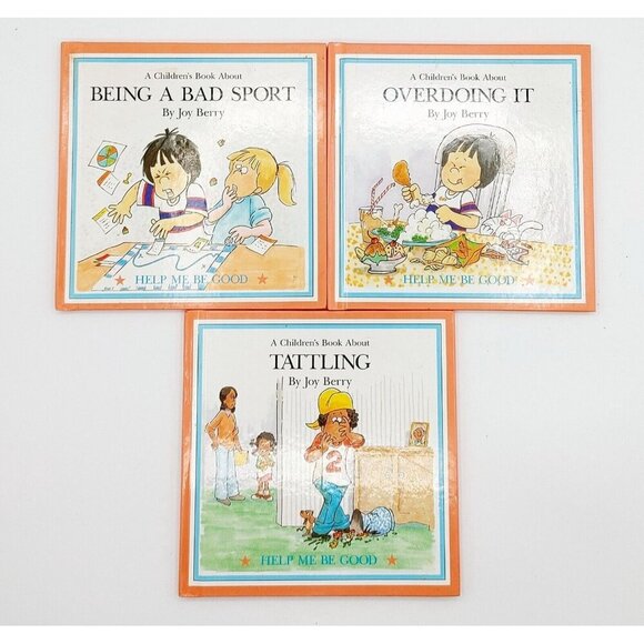 Lot Of 6 Help me Be Good Books By Joy Berry Hardcover 1988 Grolier - Picture 2 of 5